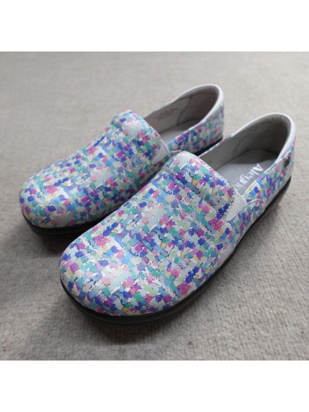 Alegria Keli Womens Shoes 11 Blue White Leather NEW